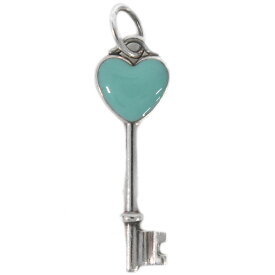 本物 TIFFANY & Co. ティファニー ハートキー 925 ペンダントトップ ペントップ シルバー ティファニーブルー アクセサリー ジュエリー 中古・