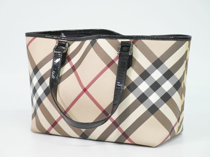 楽天市場】本物 バーバリー BURBERRY ノバチェック チェック トート  