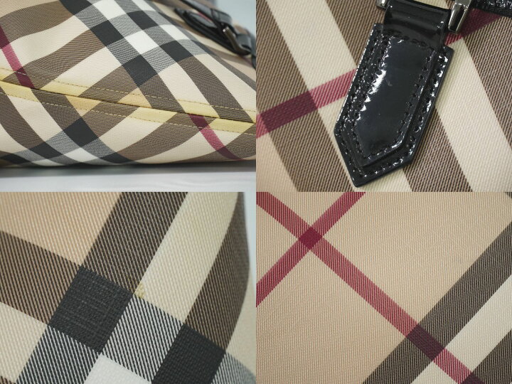 楽天市場】本物 バーバリー BURBERRY ノバチェック チェック トート  