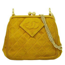 本物 シャネル CHANEL ココマーク チェーン ショルダーバッグ スエード レザー ブラウン系 Coco Mark バッグ 中古・