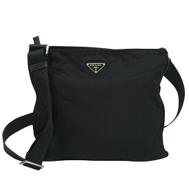 本物 プラダ PRADA ナイロン ショルダーバッグ ポシェット ブラック バッグ 中古・