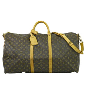 本物 ルイヴィトン LOUIS VUITTON LV キーポルバンドリエール 60 モノグラム 2WAY ボストンバッグ ブラウン M41412 ビトン バッグ 中古・