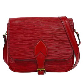 本物 ルイヴィトン LOUIS VUITTON LV カルトシエール エピ レザー ショルダーバッグ ポシェット カスティリアンレッド M52247 ビトン バッグ 中古・