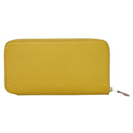 本物 エルメス HERMES アザップ シルクイン ロング ヴォーエプソン レザー ラウンドファスナー 長財布 Y刻 2020年 ベージュ 財布 ウォレット 中古・