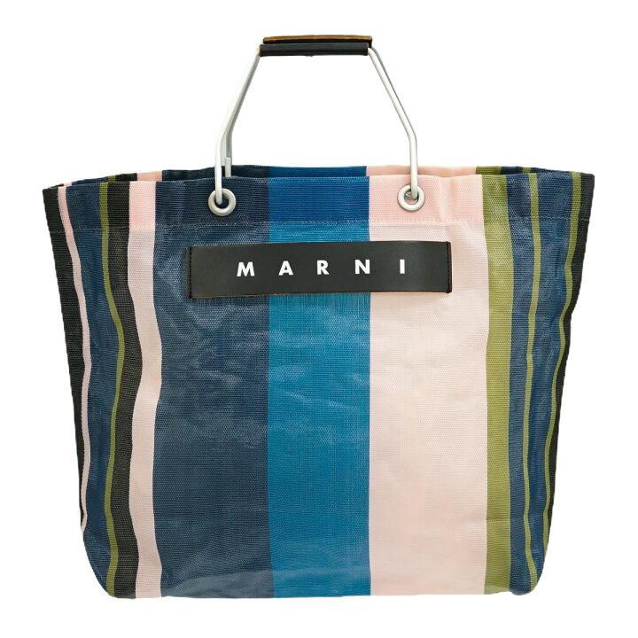 楽天市場】本物 マルニ MARNI ストライプ トートバッグ ハンドバッグ  