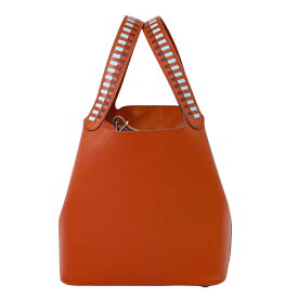 本物 エルメス HERMES ピコタンロック MM ヴォーエプソン レザー ハンドバッグ D刻 2019年 ルージュクー バッグ 中古・