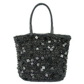 本物 アンテプリマ ANTEPRIMA フィオリトゥーラ ワイヤーバッグ トートバッグ ハンドバッグ ビニール ネイビー バッグ 中古・