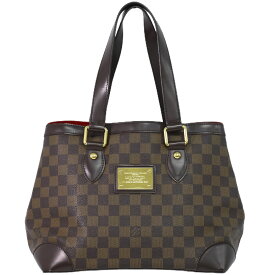 本物 ルイヴィトン LOUIS VUITTON LV ハムステッド PM ダミエ エベヌ トートバッグ ハンドバッグ ブラウン N51205 Hampstead ビトン バッグ 中古