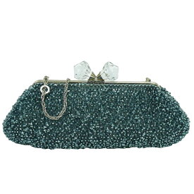 本物 アンテプリマ ANTEPRIMA がま口 ワイヤーバッグ 2WAY ショルダーバッグ クラッチバッグ パーティバッグ ビニール ライトブルー バッグ 中古・