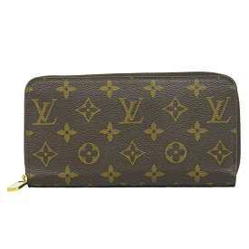 本物 ルイヴィトン LOUIS VUITTON LV 新型 ジッピーウォレット モノグラム ラウンドファスナー 長財布 ブラウン M42616 ビトン 中古・