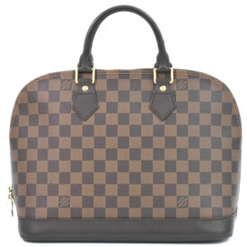 本物 ルイヴィトン LOUIS VUITTON LV アルマ ダミエ エベヌ ハンドバッグ ブラウン N51131 Alma ビトン バッグ 中古