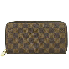 本物 ルイヴィトン LOUIS VUITTON LV 新型 ジッピーウォレット ダミエ エベヌ 長財布 ブラウン N41661 ビトン 財布 ウォレット 中古・