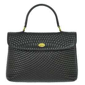 本物 バリー BALLY レザー ハンドバッグ ブラック バッグ 中古・