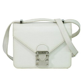 本物 フェンディ FENDI レザー ショルダーバッグ ポシェット ホワイト バッグ 中古・