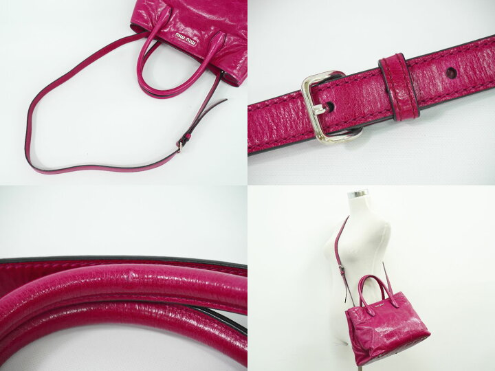 楽天市場】本物 ミュウミュウ MIU MIU 2WAY ショルダーバッグ 