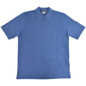 本物 サルヴァトーレ フェラガモ Salvatore Ferragamo ガンチーニ ポロシャツ 半袖 トップス M コットン ブルー メンズ 衣類 洋服 中古・