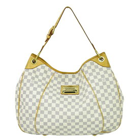 本物 ルイヴィトン LOUIS VUITTON LV ガリエラ GM ダミエ アズール トートバッグ ショルダーバッグ ホワイト グレー N55216 バッグ 中古・
