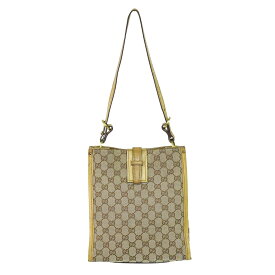 本物 グッチ GUCCI GGキャンバス ショルダーバッグ ベージュ 110292 バッグ 中古・