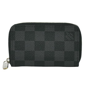 本物 ルイヴィトン LOUIS VUITTON LV ジッピーコインパース ダミエ グラフィット コインケース ブラック グレー N63076 財布 ウォレット 中古・