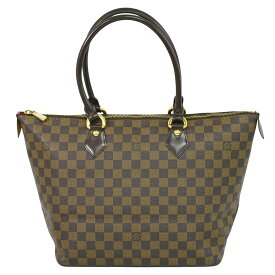 本物 ルイヴィトン LOUIS VUITTON LV サレヤ MM ダミエ エベヌ トートバッグ ハンドバッグ ブラウン N51182 Saleya ビトン バッグ 中古・