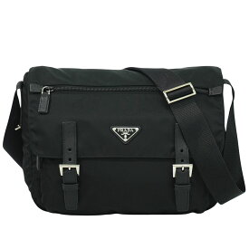本物 プラダ PRADA ナイロン ショルダーバッグ ポシェット ブラック バッグ 中古・