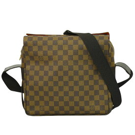 本物 ルイヴィトン LOUIS VUITTON LV ナヴィグリオ ダミエ エベヌ ショルダーバッグ メッセンジャーバッグ ブラウン N45255 ビトン バッグ 中古・