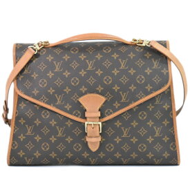 本物 ルイヴィトン LOUIS VUITTON LV ビバリー モノグラム 2WAY ショルダーバッグ ハンドバッグ ポシェット ブラウン M51120 Beverly ビトン バッグ 中古