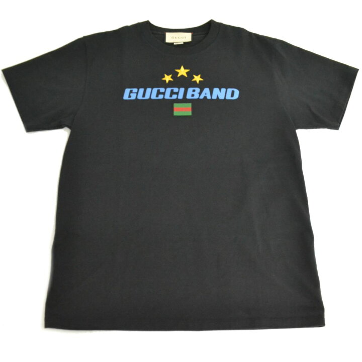 楽天市場】本物 グッチ GUCCI BAND ロゴ プリント Tシャツ カットソー 