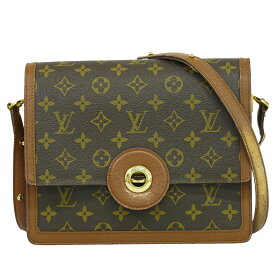 本物 ルイヴィトン LOUIS VUITTON LV ラスパイユ モノグラム ショルダーバッグ ポシェット ブラウン M51372 ビトン バッグ 中古・