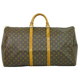 本物 ルイヴィトン LOUIS VUITTON LV キーポル 60 モノグラム ボストンバッグ ハンドバッグ ブラウン M41422 Keepall ビトン バッグ 中古・