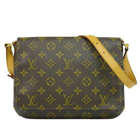 本物 ルイヴィトン LOUIS VUITTON LV ミュゼットタンゴ ショート モノグラム ショルダーバッグ ブラウン M51257 ビトン バッグ 中古・