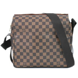 本物 ルイヴィトン LOUIS VUITTON LV ナヴィグリオ ダミエ エベヌ ショルダーバッグ メッセンジャーバッグ ブラウン N45255 Naviglio ビトン バッグ 中古