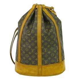 本物 ルイヴィトン LOUIS VUITTON LV ランドネ GM モノグラム ショルダーバッグ ブラウン M42244 Randonnee ビトン バッグ 中古
