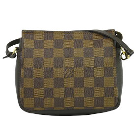 本物 ルイヴィトン LOUIS VUITTON LV トゥルースメイクアップ ダミエ エベヌ アクセサリーポーチ ハンドバッグ ブラウン N51982 ビトン バッグ 中古・