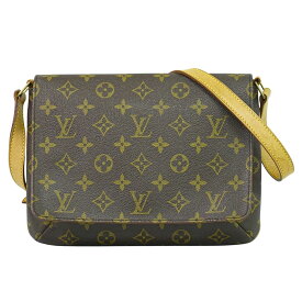 本物 ルイヴィトン LOUIS VUITTON LV ミュゼットタンゴ ショート モノグラム ショルダーバッグ ブラウン M51257 ビトン バッグ 中古・