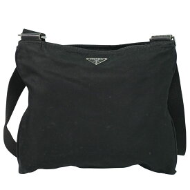 本物 プラダ PRADA ナイロン ショルダーバッグ ポシェット ブラック バッグ 中古・