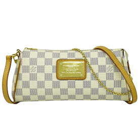 本物 ルイヴィトン LOUIS VUITTON LV エヴァ ダミエ アズール 2WAY ショルダーバッグ ハンドバッグ ホワイト グレー N55214 バッグ 中古・