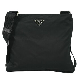 本物 プラダ PRADA ナイロン ショルダーバッグ ポシェット ブラック バッグ 中古・