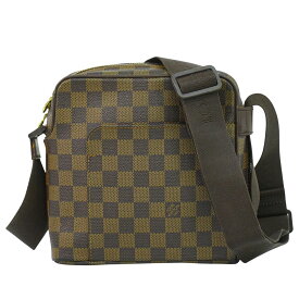 本物 ルイヴィトン LOUIS VUITTON LV オラフ PM ダミエ エベヌ ショルダーバッグ ポシェット ブラウン N41442 Olav ビトン バッグ 中古・