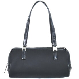 本物 サルヴァトーレ フェラガモ Salvatore Ferragamo ナイロン ショルダーバッグ ブラック バッグ 中古