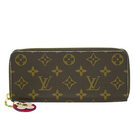 本物 ルイヴィトン LOUIS VUITTON LV ポルトフォイユ クレマンス モノグラム 長財布 ブラウン M42119 ビトン 財布 ウォレット 中古・