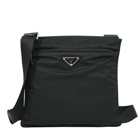 本物 プラダ PRADA ナイロン ショルダーバッグ ポシェット ブラック バッグ 中古・
