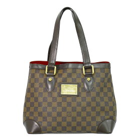 本物 ルイヴィトン LOUIS VUITTON LV ハムステッド PM ダミエ エベヌ トートバッグ ハンドバッグ ブラウン N51205 ビトン バッグ 中古・