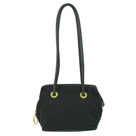 本物 セリーヌ CELINE ナイロン ショルダーバッグ ブラック バッグ 中古・