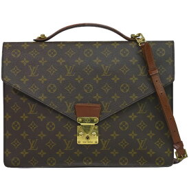 本物 ルイヴィトン LOUIS VUITTON LV ポルトドキュマン バンドリエール 2WAY ビジネスバッグ ショルダーバッグ ブラウン M53338 ビトン バッグ 中古