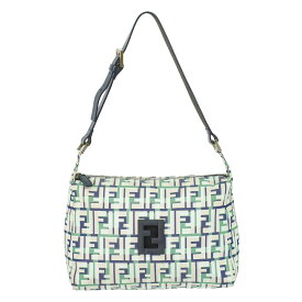 本物 フェンディ FENDI マンマバケット ズッカ ショルダーバッグ ハンドバッグ キャンバス マルチカラー Zucca バッグ 中古・