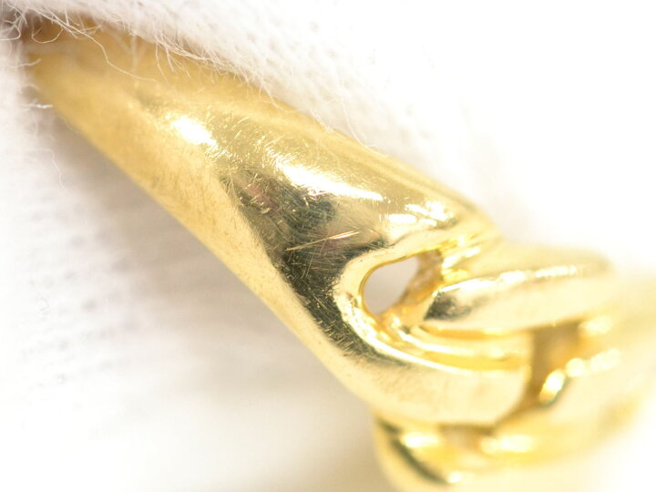 楽天市場】本物 チェーン モチーフ K18 YG リング 指輪 11.5号  