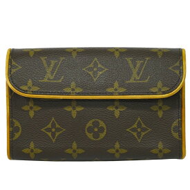本物 ルイヴィトン LOUIS VUITTON LV ポシェット フロランティーヌ モノグラム ポーチ 小物入れ ブラウン M51855 ビトン バッグ 中古・