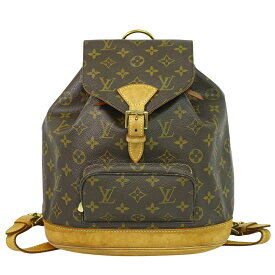 本物 ルイヴィトン LOUIS VUITTON LV モンスリ MM リュックサック バックパック モノグラム ブラウン M51136 ビトン バッグ 中古・