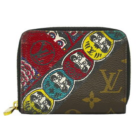 本物 ルイヴィトン LOUIS VUITTON LV ジッピーコインパース モノグラム だるま 山本寛斎 コラボ コインケース ブラウン M67250 ビトン 財布 ウォレット 中古・